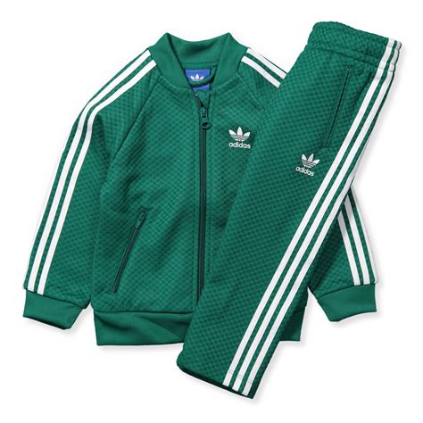 green adidas originals tracksuit